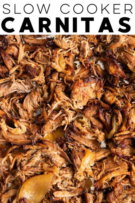 Shredded Pork Tostadas, Pork Shredded Tacos, Pork Tostadas Shredded, Pulled Pork Tostadas Recipe, Mexican Pulled Pork Slow Cooker, Shredded Pork For Tacos, Pork Roast Pulled Pork Crockpot, Pork Loin Carnitas Instant Pot, Mexican Pulled Pork Crock Pot Recipes