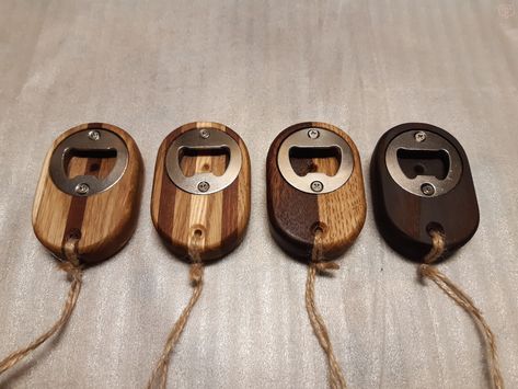 Bottle Openers Diy, Bottle Openers On Wood, Bottle Opener Diy, Unique Bottle Openers, Cnc Machine Projects, Bottle Opener Design, Wood Bottle Opener, Easy Woodworking Ideas, Wood Craft Patterns