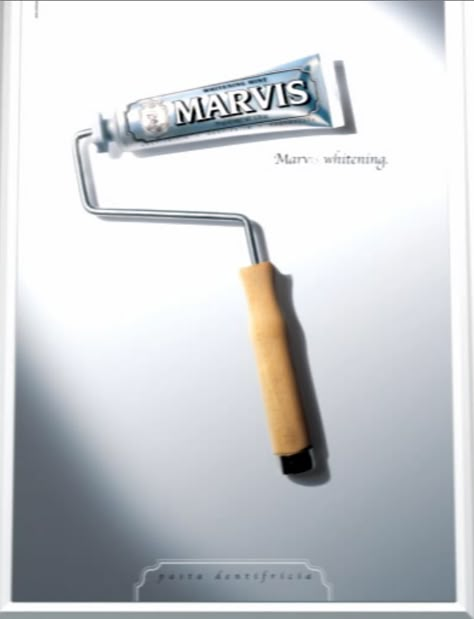 Marvis toothpaste's advertising is fun & different, my selection of the best. Toothpaste Advertising Creative, Toothpaste Packaging Design Creative, Toothpaste Poster Design, Toothpaste Ads Creative, Advertising Poster Ideas, Toothpaste Advertisement, Toothpaste Ads, Marvis Toothpaste, Best Toothpaste