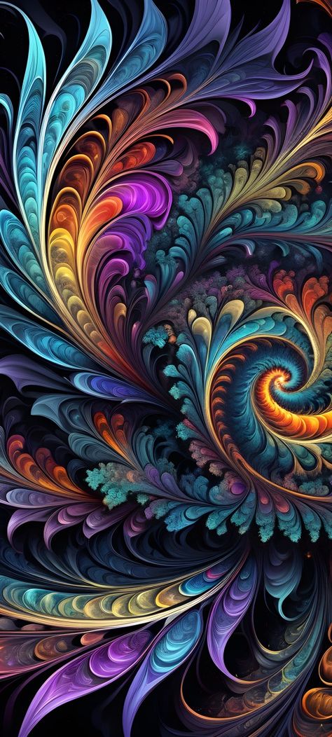 Fractal Art Bright Colors Wallpapers, Croc Ideas, Wallpaper Glitter, Fractal Geometry, New Wallpaper Iphone, Sublimation Ideas Projects Inspiration, Iphone Wallpaper Glitter, Fabric Ideas, Clock Art