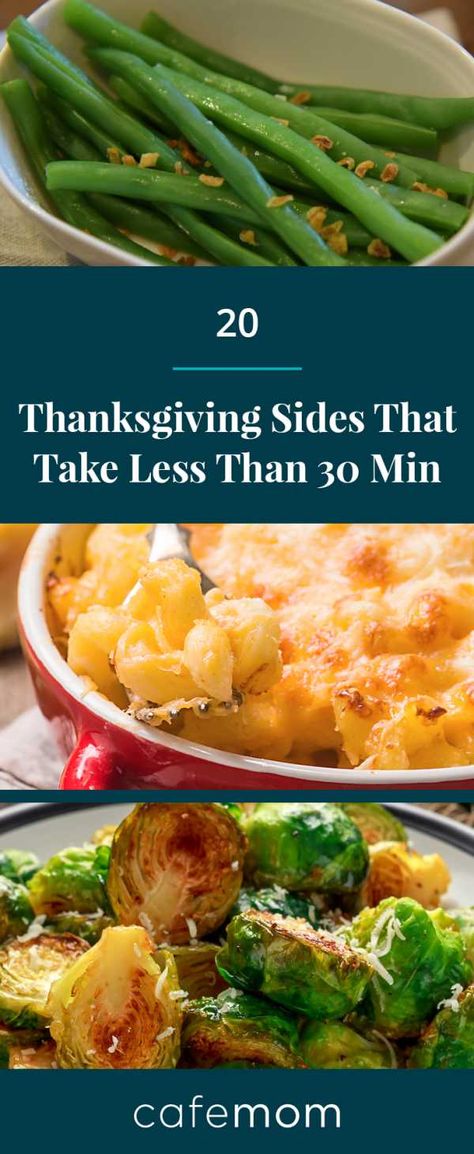 20 Easy Thanksgiving Sides You Can Make in Under 30 Minutes | CafeMom.com Budget Food Recipes, Traditional Thanksgiving Sides, Easy Thanksgiving Dish, Christmas Turkey Dinner, Easy Thanksgiving Sides, Holiday Meal Prep, Budget Food, Thanksgiving 2020, Cranberry Sauce Homemade