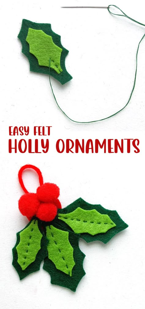 Christmas Felt Crafts Sewing Patterns, Felt Crafts For Christmas, Felt Xmas Tree Ornaments, Winter Felt Ornaments, Felt Paper Christmas Decor, Felt Ornament Templates Free Printable, Felt Christmas Candle, Easy Christmas Felt Crafts, Free Patterns For Felt Christmas Ornaments Templates