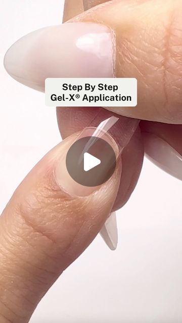 Apres Gel X Nails Neutral, Apres Gel X Nails Wedding, Soft Gel Tips Ideas, Nail Soft Gel Design, Gel Form Nails, Gel X Nails How To, Gel X Step By Step, Gel X Process, How To Apply Gel Nail Extensions