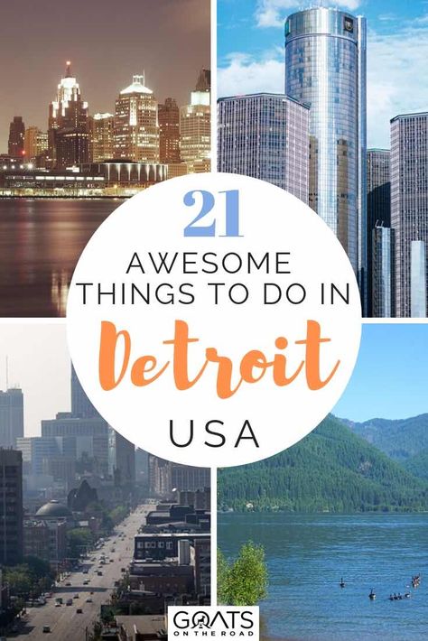 Want to know what things to do in Detroit, Michigan? We’ve got tips and ideas on what you can do with kids, your families, as a couple and more! From beautiful lakes, fun music and festivals, sports entertainment, food and more, we will help you with your travel planning! Get ready for this awesome US city! | #traveltips #USAtravel #detroitmichigan Music Festival Food, Michigan Landscaping, Torch Lake Michigan, Michigan City Indiana, Mackinac Island Michigan, Festival Food, Michigan City, Fun Music, Michigan Travel