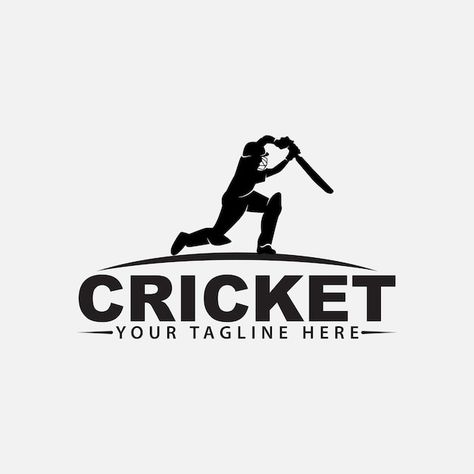 Cricket logo Premium Vector | Premium Vector #Freepik #vector #cricket-logo #cricket-player #league-logo #cricket-team Cricket Team Logo Design, Cricket Team Names Ideas, Logo Cricket, Best Team Names, Cricket Logo Design, Cricket Helmet, About Cricket, Cricket Logo, Cricket Jersey