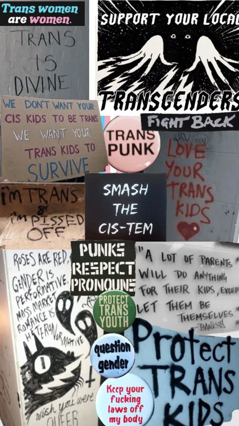 Transgender Quotes, Punk Genres, Punk Fashion Diy, Swag Wallpaper, Trans Art, Trans Boys, Propaganda Art, Punk Patches, Punk Aesthetic