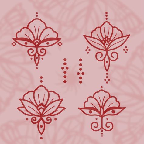 Ornaments Tattoo Design, Ornamental Palm Tattoo, Hand Poke Tattoo Designs, Ornamental Tattoo Flash, Ornamental Tattoo Design Mandalas, Simple Ornamental Tattoo, Small Ornamental Tattoo Design, Mini Ornamental Tattoo, Folk Tattoo