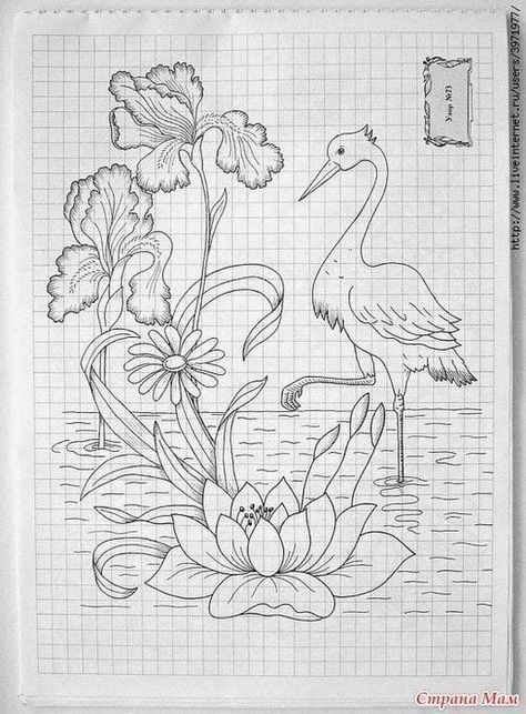 Glass Painting Patterns, Pencil Sketch Images, Fabric Paint Designs, Flower Drawing Design, Flower Art Drawing, Pola Sulam, Indian Art Paintings, Hand Embroidery Design Patterns, Art Drawings For Kids