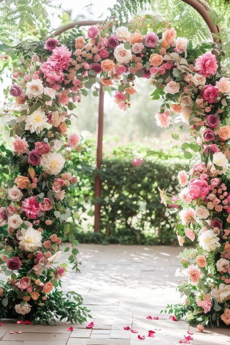 Enchanting Wedding Flower Arch Ideas: 40+ Styles to Inspire Flower Arch Ideas, Wedding Flower Arches, Bow Renewal, Flower Arch Wedding, Wedding Flower Arch, Flower Arches, Floral Arches, Arch Ideas, Enchanting Wedding