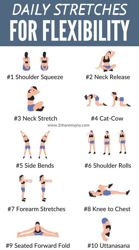 Increase your flexibility and improve your overall well-being with these daily stretches. Incorporating a stretching routine into your daily schedule can help prevent injuries, reduce muscle soreness, and improve your posture. Whether you're a beginner or an experienced athlete, these stretches are suitable for everyone. Try incorporating them into your warm-up or cool-down routine #flexibility #stretching #wellbeing #fitness Easy Morning Workout, Best Stretching Exercises, Beginner Full Body Workout, Morning Workout Routine, Motivasi Diet, Morning Yoga Routine, Quick Workout Routine, Easy Morning, Trening Fitness