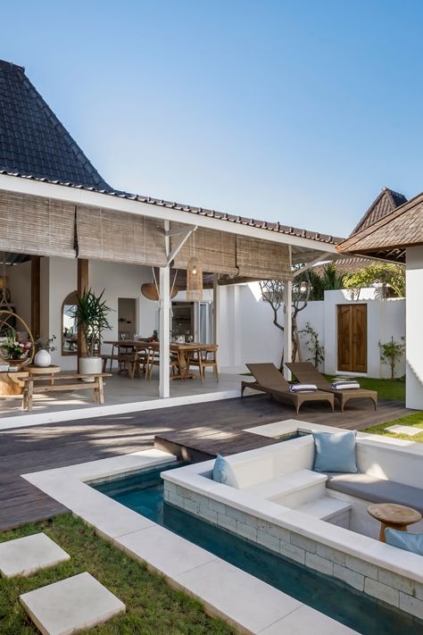 🌴 New Villa Listing 🌴  Discover Villa Passion: A tranquil blend of modern luxury and Balinese tradition, offering 6 bedrooms in serene joglo-style architecture. Just moments from Seminyak’s vibrant dining scene, it’s your ultimate Bali escape. 🌴🏡  Plan your getaway and click the link in our bio to book @alfredinbali and create your moments here! 🙌  🛏️ 6 Bedrooms 🛁 6 Bathrooms 📍 Seminyak, Bali  #alfredinbali #VillaPassion Bali Style Home House Plans, Modern Balinese House, Modern Bali Villa, Balinese Villa, Bali Architecture, Bali Style Home, Friends Book, Staycation Ideas, Bali House