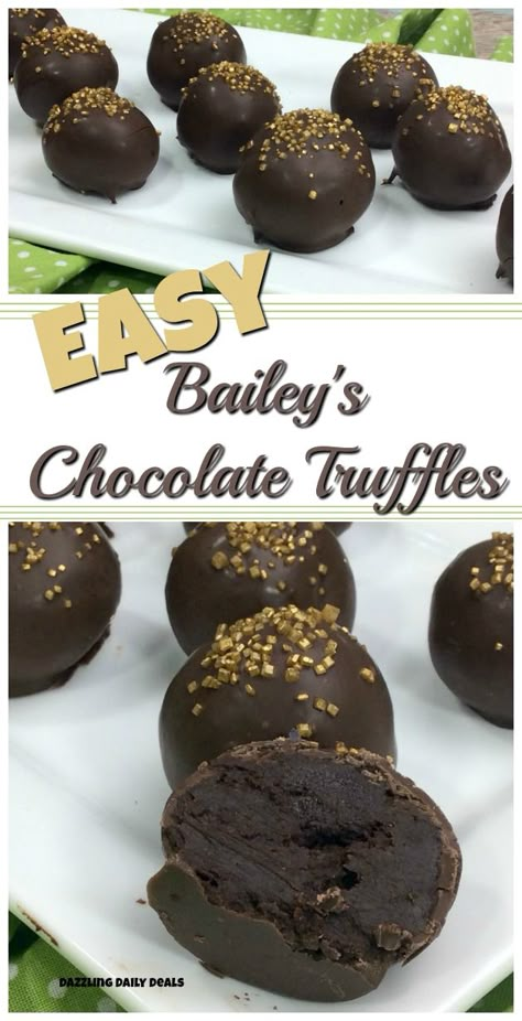 Alcoholic Chocolate Truffles, Baileys Truffles Recipe Easy, Liquor Truffles Recipe, Baileys Chocolate Truffles, Easy Christmas Truffles No Bake, Truffles With Alcohol, Kahlua Truffles Recipe, Baileys Truffles Recipe, Baileys Dessert Recipes Easy