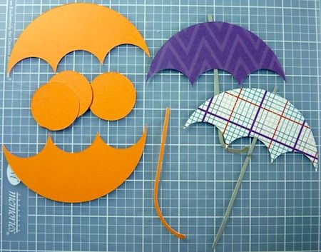 Circle Punch Crafts, Circle Punch Art, Circle Paper Punch Ideas, Punch Art Ideas, Layered Circles Card, Circle Sayings Su, Scrapbook Punches, Umbrella Cards, Shift Pattern