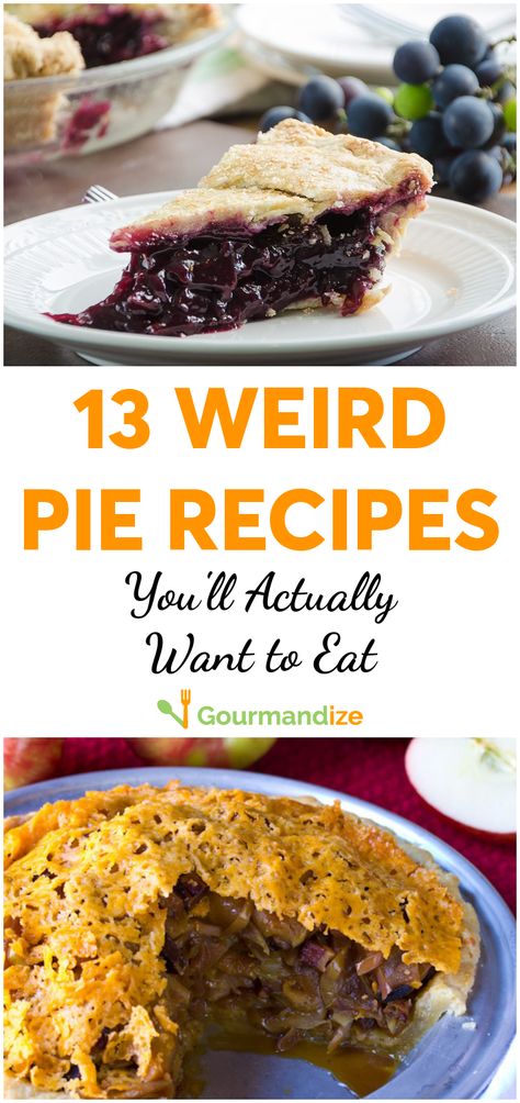 Fun Pies To Make, Pie Hole Recipes, 5 Star Pie Recipes, Pies From Around The World, Weird Pie Recipes, Easy Unique Pie Recipes, Weird Cake Recipes, Cool Pie Recipes, Unique Fruit Pies