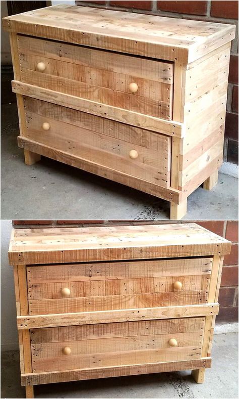 Dressing Table Models, Log Furniture Plans, Pallet Dresser, Shipping Pallets, Pallet Designs, Reclaimed Wood Projects, Woodworking Table, Log Furniture, Wood Pallet Projects