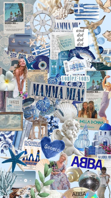 #wallpaper #mammamia Greece Wallpaper, Iphone Wallpaper Preppy, Romantic Wallpaper, Cute Summer Wallpapers, Wallpaper Iphone Summer, Romantic Comedy Movies, Summer Backgrounds, Mama Mia, Mia 3