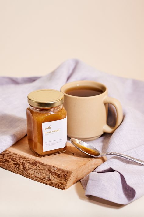 Honey Product Photography, Honey Photoshoot, No Hangover, Infused Honey, Honey Photography, Ginger Honey, Honey Brand, Wildflower Honey, Honey Shop