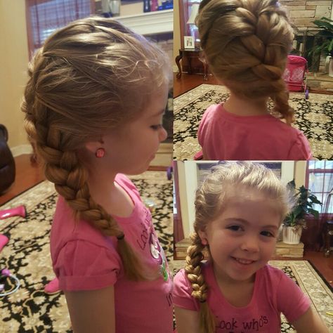 Toddler girl Elsa hair. Toddler Elsa Hair, Elsa Hairstyle Kids, Elsa Hairstyle, Frozen Hairstyles, Elsa Braid, Frozen Makeup, Easy Toddler Hairstyles, Elsa Hair, Kid Hairstyles