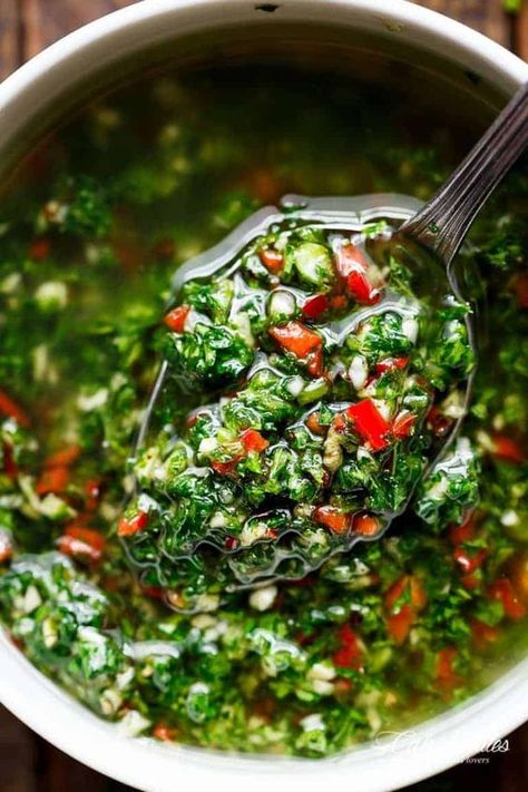 Authentic Chimichurri Recipe, Chimichurri Chicken, Delicious Salad Dressings, Chimichurri Recipe, Chicken Grilled, Delicious Salads, Salad Dressing, Grilling, Sauce