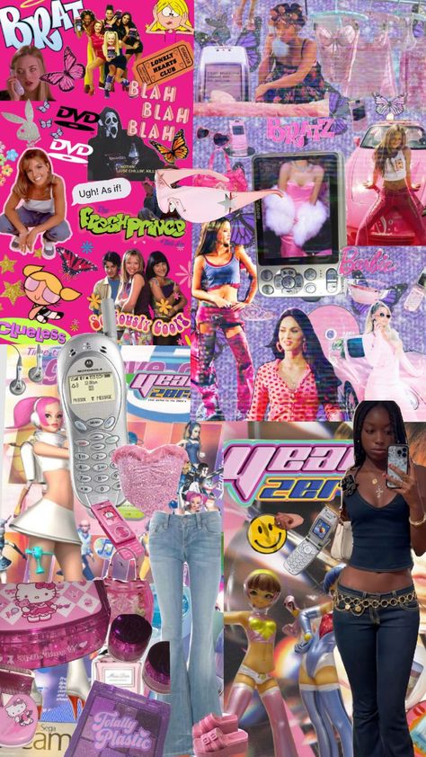 y2k aesthetic ✨️ Y2k Wallpaper Backgrounds, 200s Aesthetic, Y2k Shoot, Y2k Things, Y2k Baddie Aesthetic, Yk2 Aesthetic, Y2k Pink Aesthetic, Trashy Y2k Aesthetic, Y2k Core