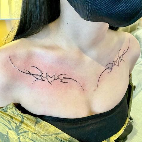 #tattoo, #tattoos, #inked, #tattooart, #tattooedwomen, #tattooedguys, #tattooinspiration, #tattooideas, #tattooworldwide, #tattoosociety, #InkLaughs, and #TattooFails​ Tattoos For Lovers, Collar Bone Tattoo, Discreet Tattoos, Subtle Tattoos, Spine Tattoos, Aesthetic Tattoo, Elegant Tattoos, Tattoo S, Dope Tattoos