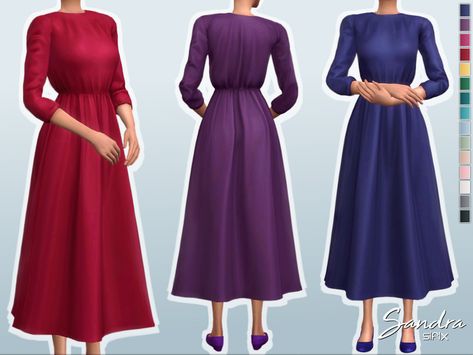 Sims 4 Decades Challenge, Megan Dress, Clothes Cc, Sims 4 Dresses, Sims 4 Characters, Sims 4 Downloads, Sims4 Clothes, Sims Four, Female Clothes