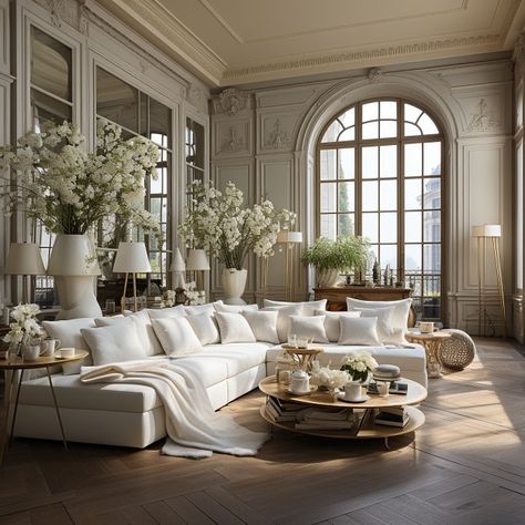 France Home Design, Expensive Homes Interior, European Luxury Interior, Cozy Home Design Ideas, French Style Home Interior, Luxury French House, French Modern Home Interiors, Modern French Living Room, French House Interior