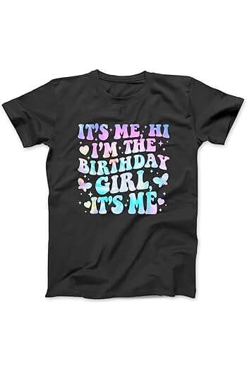 Amazon.ca : Birthday Party Shirt Its Me Hi Im The Birthday Girl Its Me T-Shirt Taylor Swift Birthday Shirt, Swiftie Party, Swift Party, Cricut Birthday, Kids Birthday Shirts, Taylor Swift Party, Taylor Swift Shirts, Taylor Swift Birthday, 9th Birthday Parties