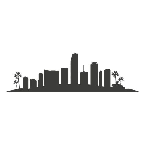 Miami Buildings, Miami Building, Beer Pong Table Designs, Miami Downtown, Skyline Drawing, Building Silhouette, Miami Tattoo, Miami Skyline, Miami City