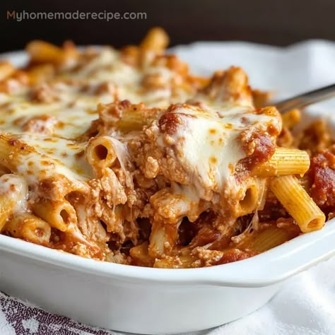 Christmas Cheesy Easy Baked Ziti, Garlic Chicken With Broccoli, Ziti Noodles, Penne Casserole, Easy Evening Meals, Soup Recipes Crockpot, Food Display Ideas, Tuna Ceviche, Salad Italian