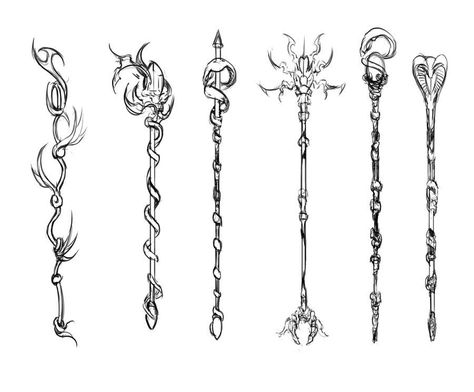 Person Holding Staff, Staff Concept Art, Magic Staff Ideas, Staff Drawing, Staff Ideas, Magic Staff, Wizard Staff, Drawing Tutorials For Beginners, Fantasy Drawings