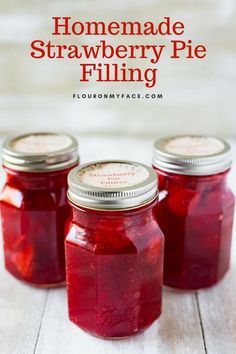 Rhubarb Pie Filling Recipes, Canned Strawberry Rhubarb Pie Filling, Canned Strawberry Pie Filling Recipe, Strawberry Pie Filling Recipe, Homemade Strawberry Pie Filling, Rhubarb Pie Filling, Meat Canning, Water Canning, Homemade Strawberry Pie