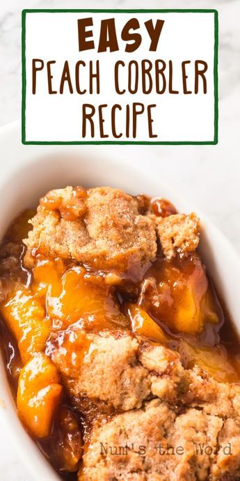 Get ready to fall in love with this easy Peach Cobbler recipe! It’s simple and full of juicy peaches perfect for any summer party! #numstheword #peachcobblerrecipe #peachcobbler #easypeachcobbler #peachcobblerrecipes #easypeachcobblerrecipe #homemadepeachcobbler #southernpeachcobblerrecipe #freshpeachcobbler Georgia Peach Cobbler Recipe, Simple Peach Cobbler, Quick Peach Cobbler, Can Peach Cobbler, Canned Peach Cobbler Recipe, Crust Recipe Easy, Homemade Peach Cobbler, Fresh Peach Cobbler, Southern Peach Cobbler