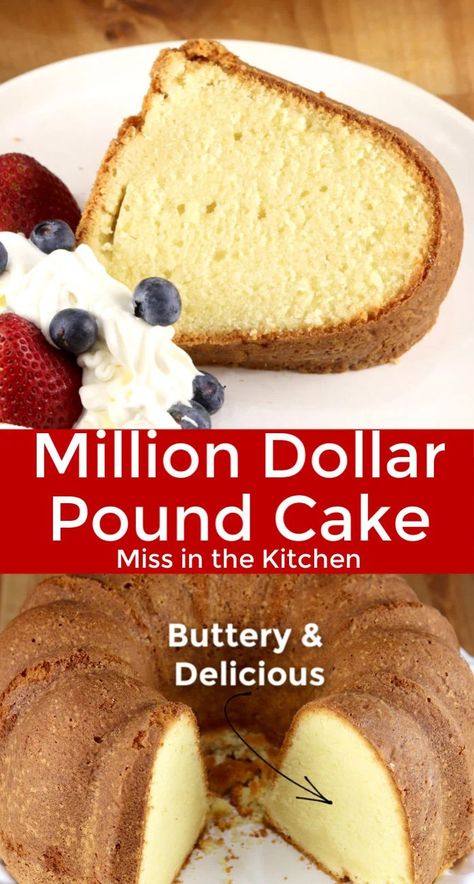 Juneteenth Pound Cake, Million Dollar Pound Cake, Best Pound Cake Recipe, Gf Cake, Homemade Pound Cake, Pound Cake Recipes Easy, Cake Classic, 2023 Food, Almond Pound Cakes