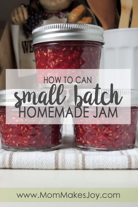 Suburban Apartment, Apartment Homestead, Small Batch Jam, Jam Preserves, Jam Canning, Fruit Butters, Canning Jam Recipes, Batch Baking, Raspberry Jam Recipe