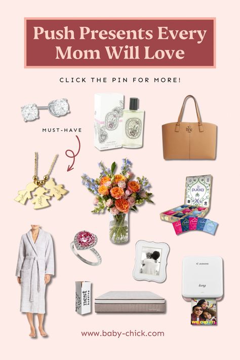 A healthy baby is the best gift a mom can receive. Anything beyond that is icing on the cake. Here are push presents any mom would love! Click the pin to read & see more! 💍🎁💖 Push Present Ideas, Push Present, Push Presents, Healthy Baby, Icing On The Cake, Baby Chick, Healthy Babies, Baby Chicks, Best Gift