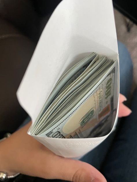 a bunch of 100’s in a paper check Money Aethstetic, Lots Of Money Aesthetic, Money On Table, Picture Of Money, Saving Money Aesthetic, Korean Money, Money In Hand, Money Snap, Cash In Hand