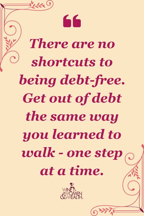 The first step is to make a list of all your debts, from smallest to largest. Next, pay off the smallest debt first. Once that's done, take that payment and apply it to the next smallest debt. Keep paying off debts until you're completely out of debt. Budget Quotes, Debt Free Quotes, Financial Freedom Quotes, Personal Finance Quotes, Saving Money Quotes, Manager Quotes, Financial Quotes, Wealth Quotes, Investment Quotes