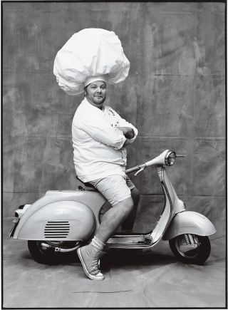 Italian Photography, Mario Batali, Italian Chef, Vespa Vintage, Photography Words, Julia Child, Celebrity Chefs, The New Yorker, Vintage Italian