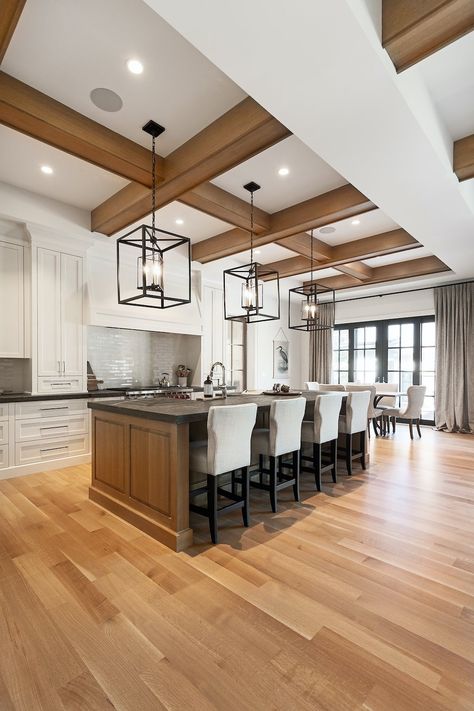 Mount Royal Custom Build | Morrison Street Veranda Estate Homes, Herringbone Hardwood Floors, Custom Wood Doors, Large Laundry Rooms, Mount Royal, Spacious Kitchens, Coffered Ceiling, Custom Home Builders, Home Builder