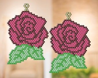 Brick Stitch Pattern Earring, Native Beading Patterns, Bazaar Crafts, Beaded Earrings Native, Bead Weaving Tutorials, Seed Bead Pattern, Miyuki Delica Beads, Loom Bracelet Patterns, Brick Stitch Earrings