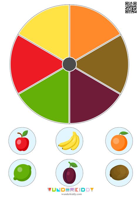 Color Kindergarten, Learning Colors Activities Printables, Fruit Games, Fruit And Vegetable Sorting Preschool, Fruits And Vegetables Sorting Activity, Montessori Fruits And Vegetables, Orange Colour Fruits And Vegetables, Sorting Fruits And Vegetables Worksheet, Learning Colors Activities