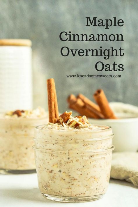 Pumpkin Pie Overnight Oats, Cinnamon Overnight Oats, Overnight Oats Recipe Easy, Oatmeal Coconut Cookies, Coconut Oatmeal, Oat Recipes Healthy, Overnight Oats Recipe Healthy, Favorite Breakfast Recipes, Overnight Oats Healthy