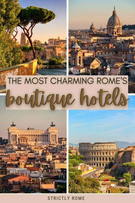 Are you looking for the best places to stay in Rome? Pamper yourself in a boutique hotel! Read this post for a selection of the best boutique hotels in Rome and pick the best place to stay in Rome | Where to stay in Rome | Best hotels in Rome | accommodation in Rome via @strictlyrome Rome Italy Hotels, Best Area To Stay In Rome, Rome Where To Stay, Best Places To Stay In Rome, Where To Stay In Rome Italy, Best Hotels In Rome Italy, Rome Accommodation, Best View Hotel, Best Places In Rome