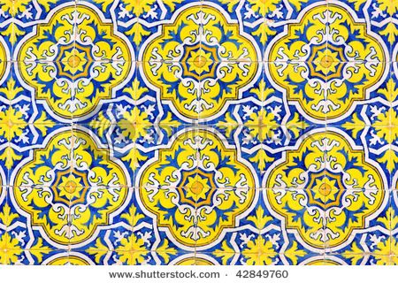 portuguese tiles =) Mexico Tile, Sicilian Decor, Portugal Itinerary, African Pattern Design, Pattern Tiles, Portuguese Tile, Pattern Motif, Portuguese Tiles, Mexican Tile