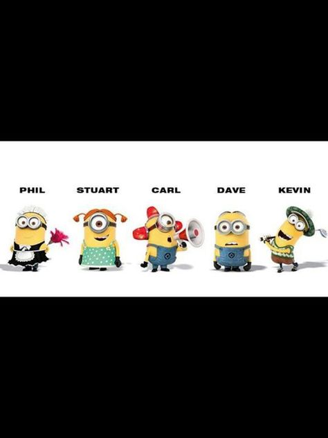 Minion names Minions Names With Pictures, Minions Names, Despicable Me Characters, Minions Friends, Yellow Minion, 3 Minions, Minion Love, Minions Minions, Despicable Me 3