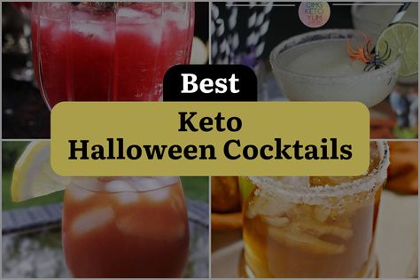 12 Keto Halloween Cocktails That Will Haunt Your Taste Buds! | DineWithDrinks Keto Halloween, Blueberry Gin, Cocktails Easy, Low Carb Cocktails, Keto Cocktails, Happy Hour Drinks, Classic Margarita, Unique Cocktails, Halloween Cocktails