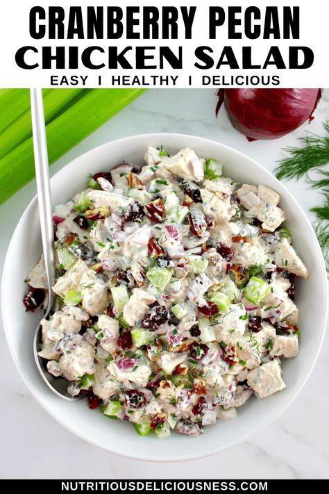 Cranberry Pecan Chicken Salad Chicken Salad With Dried Cranberries, Cranberry Jalapeño Chicken Salad, Chicken Salad No Celery, Asian Chicken Cranberry Salad, Chicken Salad With Canned Chicken, Cranberry Chicken Salad Recipe, Baked Chicken Salad, Chicken Cranberry Salad, Cashew Chicken Salad