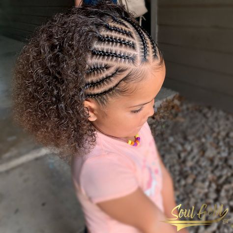 Braids for Girls Baby Hair Braids, Little Black Girls Natural Hair Braids, Toddler Girl Cornrow Hairstyles, Braided Toddler Hairstyles Black, Curly Braids For Kids, Braid Hairstyles For Toddlers, Braids For Mixed Girls Kids, Toddler Hairstyles Girl Braids, Braids For Toddler Girls Black