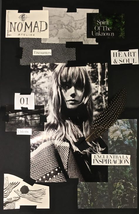 A Mood Board Workshop Review - 6 examples of students work-Eclectic Trends Fashion Magazine Collage, Pantone Cards, Collage Layout, Fashion Magazine Design, Casual 90s, Boards Ideas, Mood Board Template, Magazine Collage, Magazine Layout Design